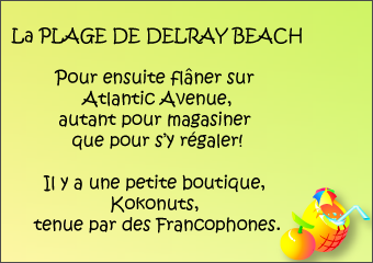 La plage de Delray Beach