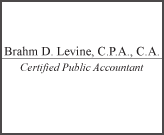 Brahm D. Levine, CPA, CA